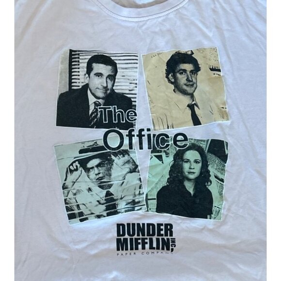 The Office Dunder Mifflin Pajama Set Womens XL Pink White * READ - Picture 4 of 9